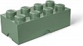 Úložný box LEGO 8 - army zelený