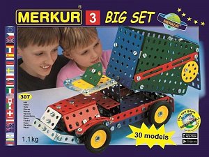 Merkur 3 stavebnice 307 dílů, 30 modelů