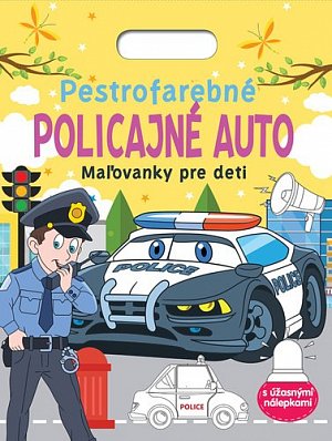 Pestrofarebné policajné auto