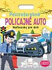 Pestrofarebné policajné auto