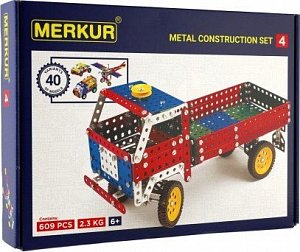 Merkur 4 stavebnice 602 dílů, 40 modelů