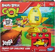 Společenská hra Angry Birds go! sestřelte trofej s autíčky