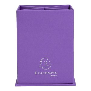 Exacompta stojánek na tužky Teksto, 85 x 85 x 120 mm, karton, fialový