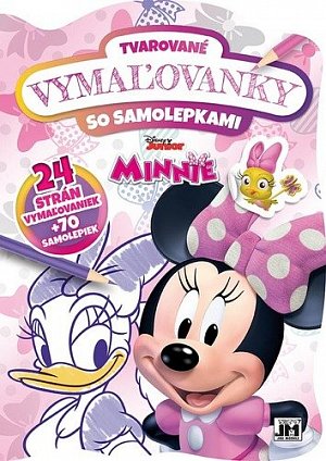 Tvarované vymaľovanky so samolepkami Minnie