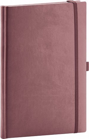 Notes Aprint Neo - růžový, tečkovaný, 15 × 21 cm