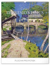 Kalendář nástěnný 2020 - Český impresionismus, 48 × 56 cm