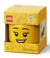 LEGO úložná hlava (velikost S) - šťastná dívka