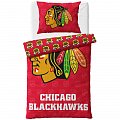 Hokejové povlečení NHL Chicago Blackhawks Shields Velikost: 140x200 + 70x90 cm