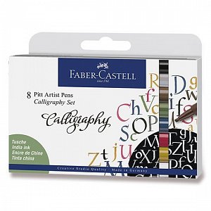 Faber - Castell Popisovač Pitt Artist Pen Caligraphy 8 ks