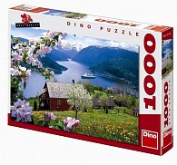 Norský fjord - puzzle 1000 dílků
