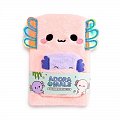 Minecraft Plyšový zápisník s mini zápisníkem Adoramals - Axolotl Maddie