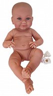 Llorens 738AA NEW BORN HOLČIČKA - realistická panenka miminko s celovinylovým tělem - 40 cm