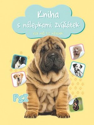 Kniha s nálepkami zvířátek Psi: více než 100 nálepek