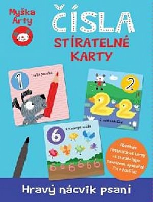 Myška Arty Čísla - stíratelné karty