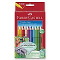 Faber - Castell Pastelky trojhranné Jumbo Grip - rozmývatelné 12 ks + ořezávátko