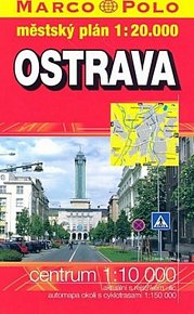 Ostrava 1:20000 městský plán