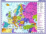 Evropa obrysová mapa