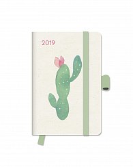 Diář GreenLine Floral 2019 (10 x 15 cm)