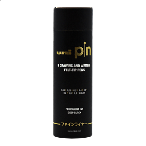 Uniball PIN - dárková sada linerů - černá (9 ks)