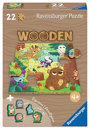 Dřevěné puzzle Džungle 22 dílků