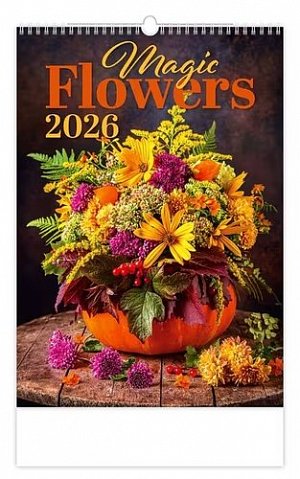 Kalendář nástěnný 2026 - Magic Flowers
