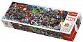 Puzzle panoramatické Marvelův svět/Join the Marvel Universe 1000 dílků 97x34cm v krabici 40x13,5x7cm
