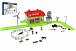 Sada domácí farma se zvířaty a traktorem plast s doplňky v krabici 48x31x9cm