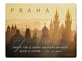 Magnet na lednici Praha "Tady a teď je jediný skutečný okamžik. Nesni o lepším"