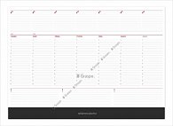 Kalendář stolní 2017 - Mapový stolní blok červený