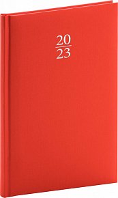 Diář 2023: Capys - červený, týdenní, 15 × 21 cm