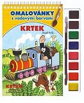 Krtek 2 - Omalovánky s vodovými barvami a štětcem
