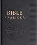 Poznámková Bible kralická černá, pravá kůže/zlatá ořízka