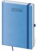 Týdenní diář 2026 A5 Print Pop světle modrý