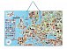 Magnetická mapa Evropy - společenská hra 3v1 AJ