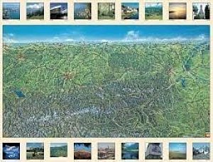 AKN 1 PAN B Rakousko panorama nástěnné