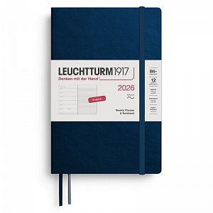 Weekly Planner & Notebook 2026 Paperback (B6+) Deep Sea