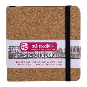 Skicák Art Creation v pevné vazbě korek 12x12, 140g