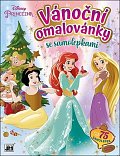 Princezny - Vánoční omalovánky se samolepkami
