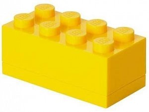 Úložný box LEGO Mini 8 - žlutý