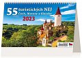 Kalendář 2023 - 55 turistických nej Čech, Moravy a Slezska - stolní