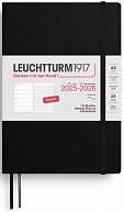 Weekly Planner & Notebook 2026 Medium (A5) 18 Months Black