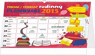 Kalendář 2015 - Týdenní rodinný plánovací kalendář s háčkem