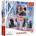 Trefl Puzzle Frozen 2 - Kouzelný příběh 3v1 (20,36,50 dílků)