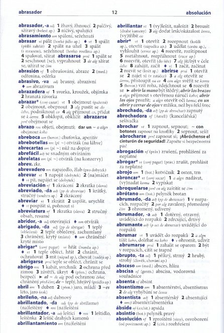 Náhled Španělsko-český, česko-španělský praktický slovník ...pro každého, 2.  vydání