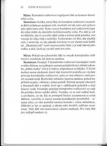 Náhled Kontaktní rodičovství - Rozumná cesta k pochopení a výchově dětí