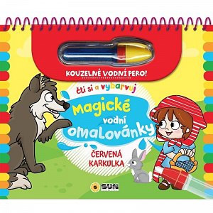 Červená karkulka - Čti a vybarvuj Magické vodní omalovánky