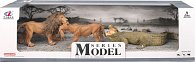 Sada Model Svět zvířat lev, lvice, krokodýl