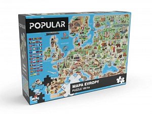 Popular Puzzle Mapa Evropy 160 dílků