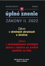 Aktualizácia II/7 2022 – Strelné zbrane a strelivo