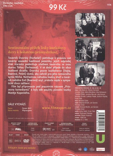 Náhled Komediantská princezna - DVD (digipack)